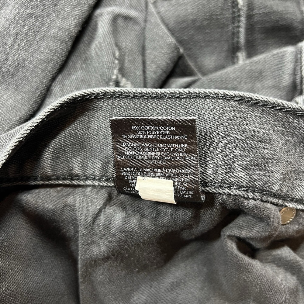 Express Jeans Mens 32x32 Black Rocco Slim‎ Straight Dark Wash Stretch Denim - Picture 11 of 12